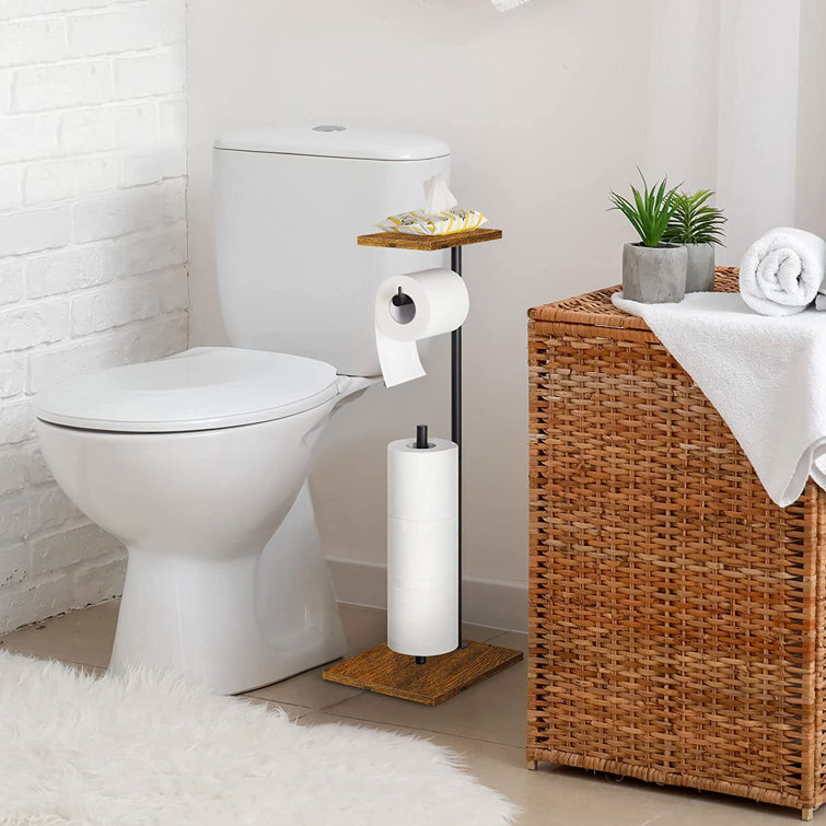 CELLPAK Free Standing Toilet Paper Holder with Shelf Wayfair — free download